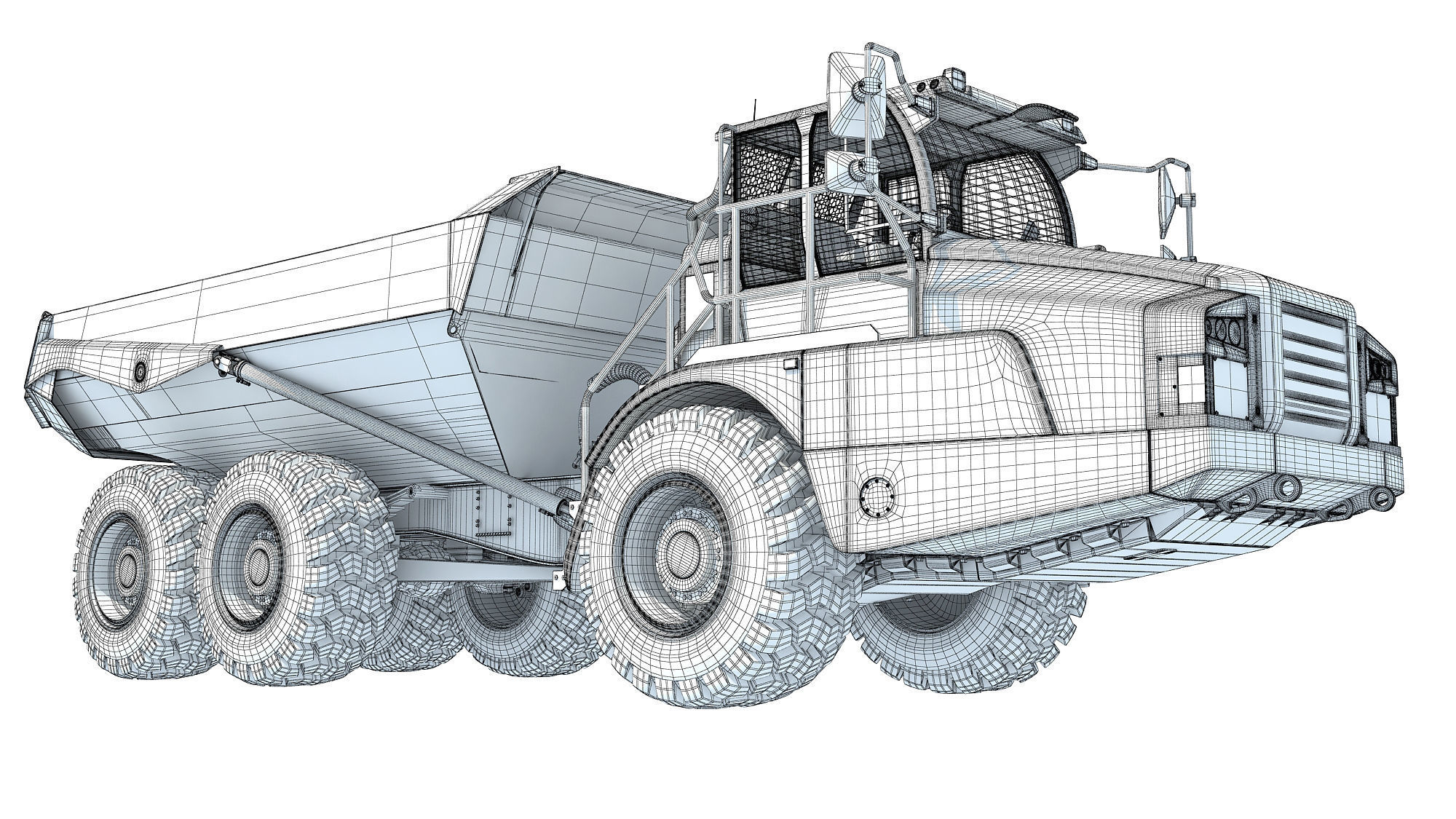 Articulated Truck 3D model_17