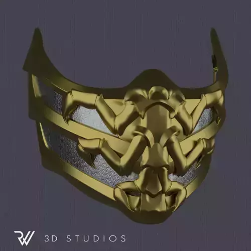 MK11 Scorpion Mask V4 - STL File 3D print model