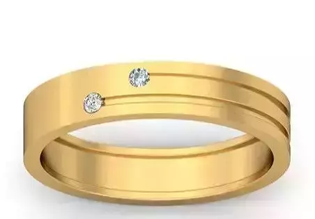 Model 95 Channel Diamond Ring US Size 3D print model