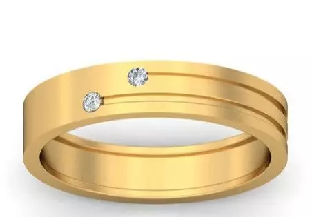 Model 95 Channel Diamond Ring US Size 3D print model_0