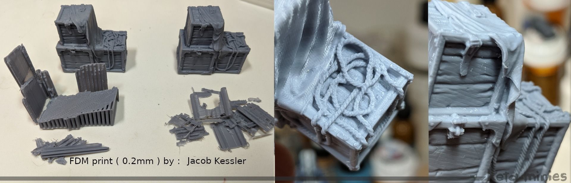 Medieval Tarped Crate A 3D print model_14