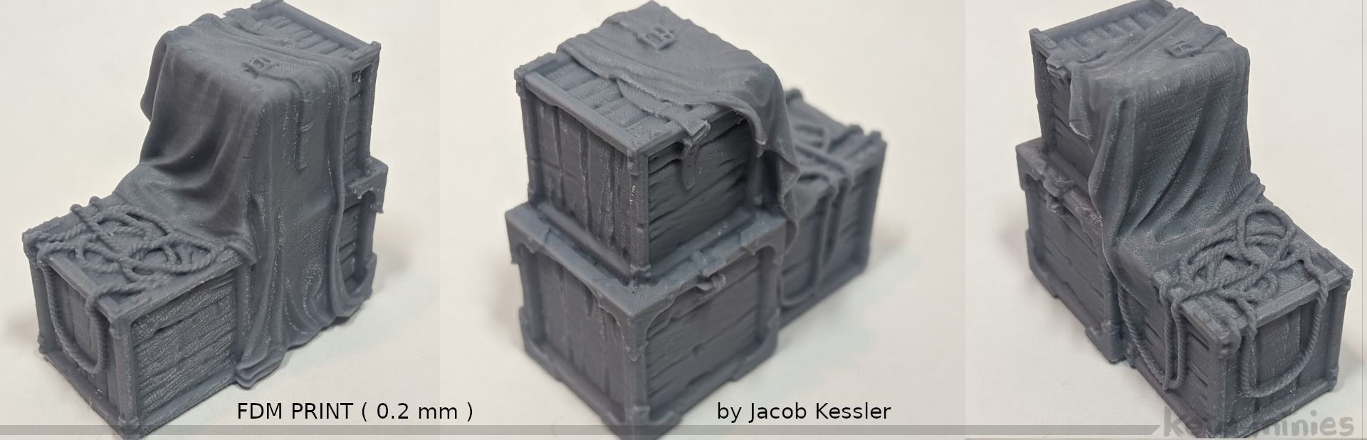 Medieval Tarped Crate A 3D print model_11