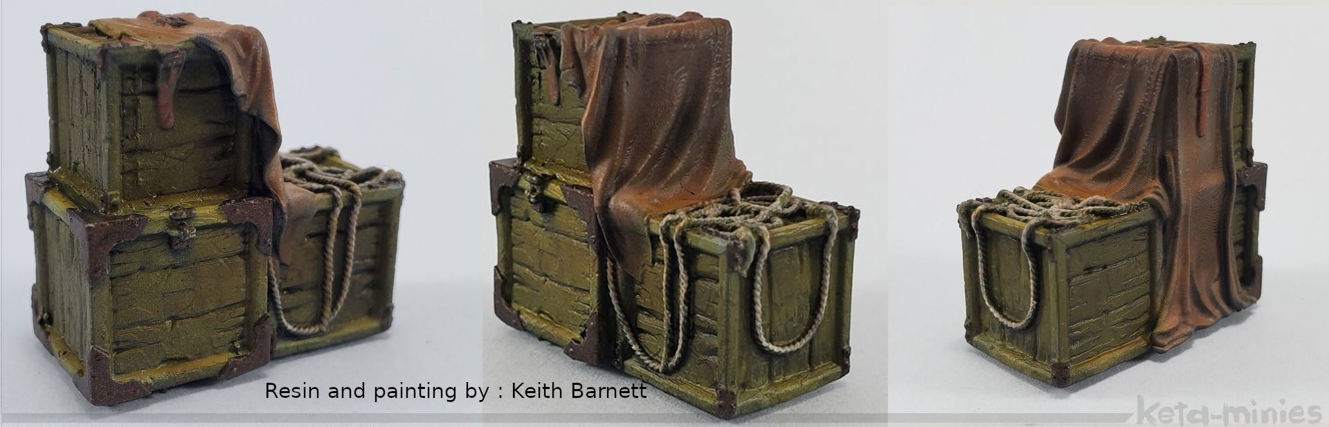 Medieval Tarped Crate A 3D print model_13