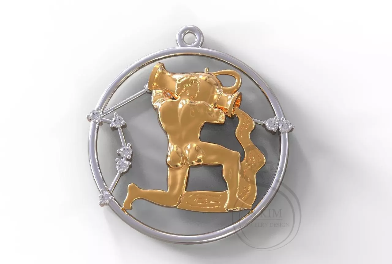 Aquarius stars 3D print model_0