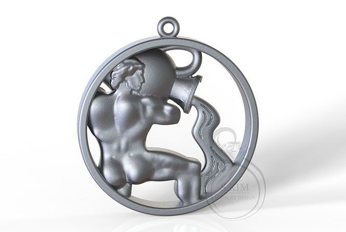 Aquarius round 3D print model