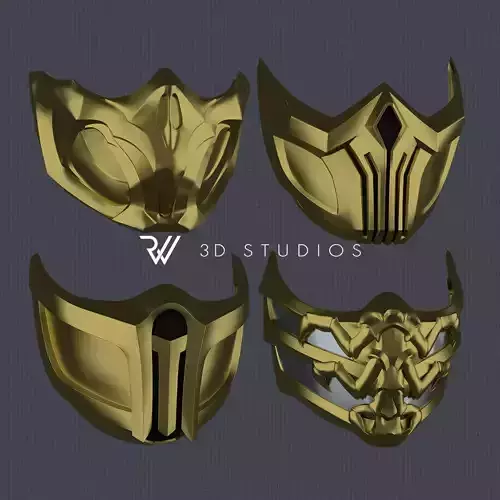 MK11 Scorpion Mask - Pack 01 - STL Files 3D print model