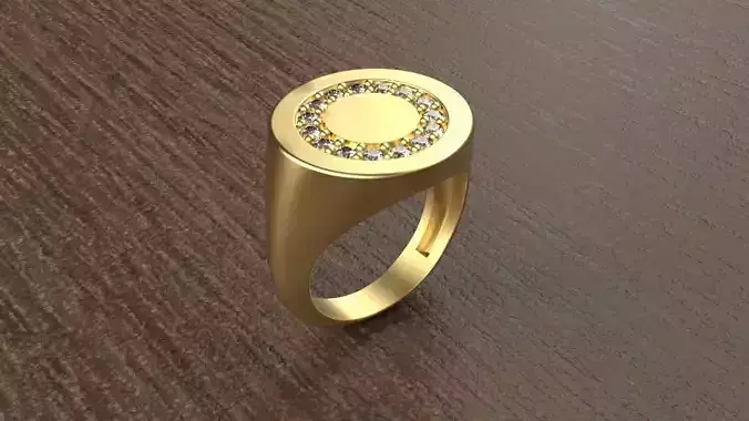 Woman Signet ring with gems