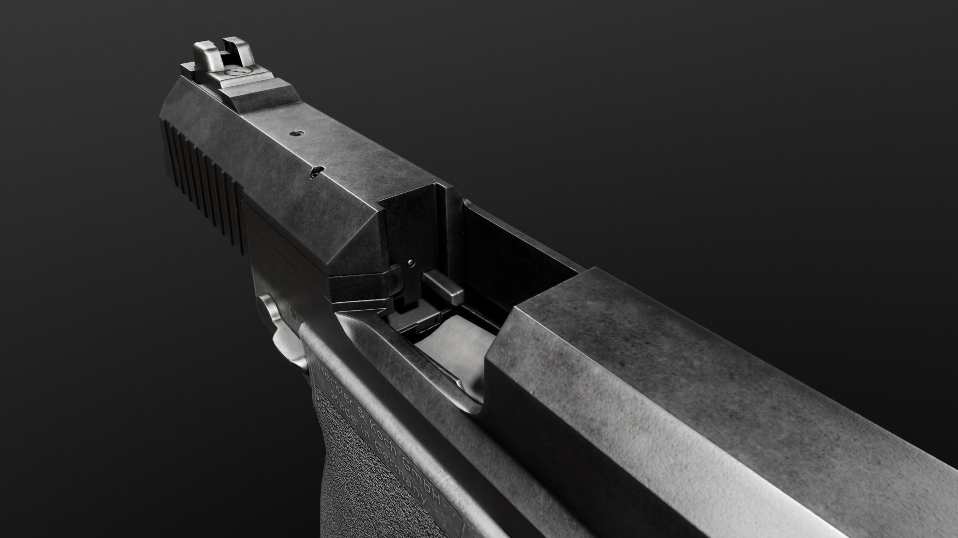 HK Mark 23 45acp SOCOM Handgun Low-poly 3D model_49