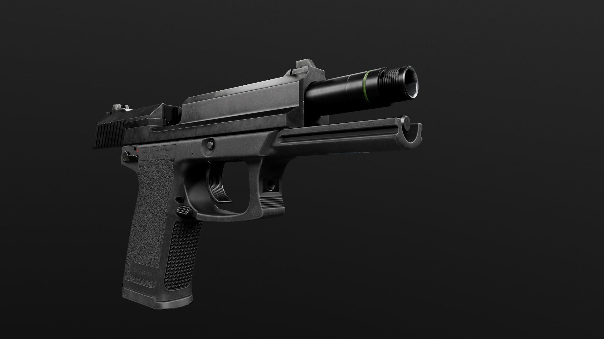 HK Mark 23 45acp SOCOM Handgun Low-poly 3D model_19