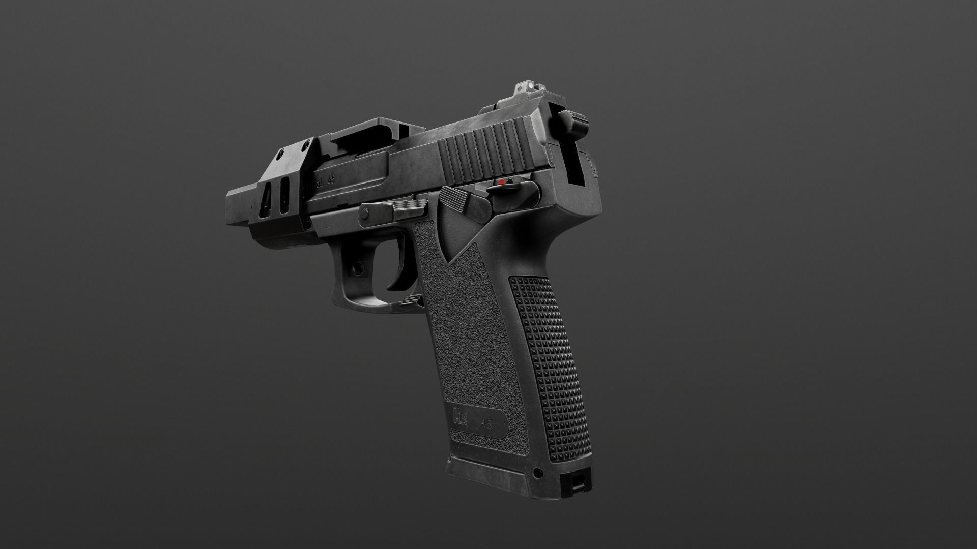 HK Mark 23 45acp SOCOM Handgun Low-poly 3D model_39