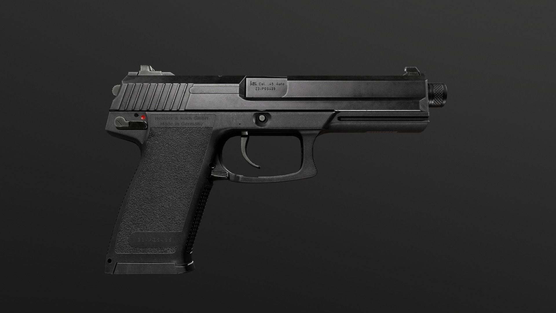 HK Mark 23 45acp SOCOM Handgun Low-poly 3D model_5