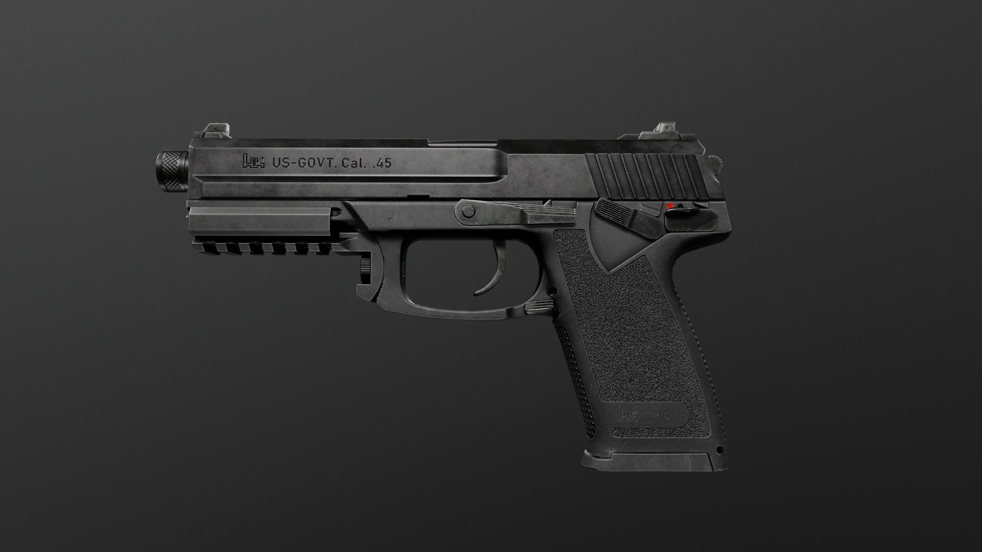 HK Mark 23 45acp SOCOM Handgun Low-poly 3D model_33
