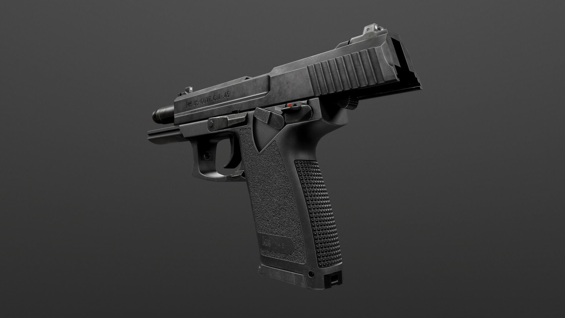 HK Mark 23 45acp SOCOM Handgun Low-poly 3D model_42