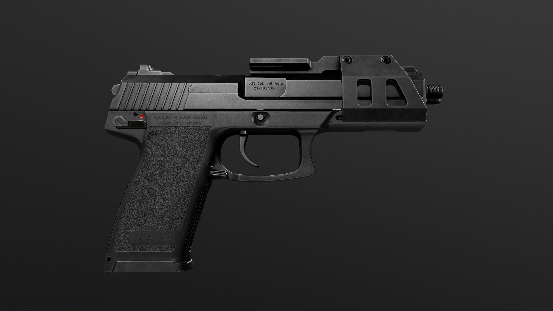 HK Mark 23 45acp SOCOM Handgun Low-poly 3D model_10