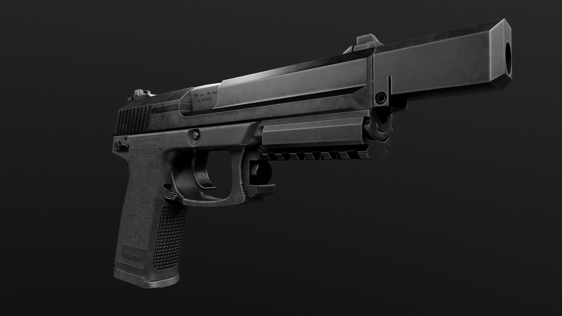 HK Mark 23 45acp SOCOM Handgun Low-poly 3D model_17