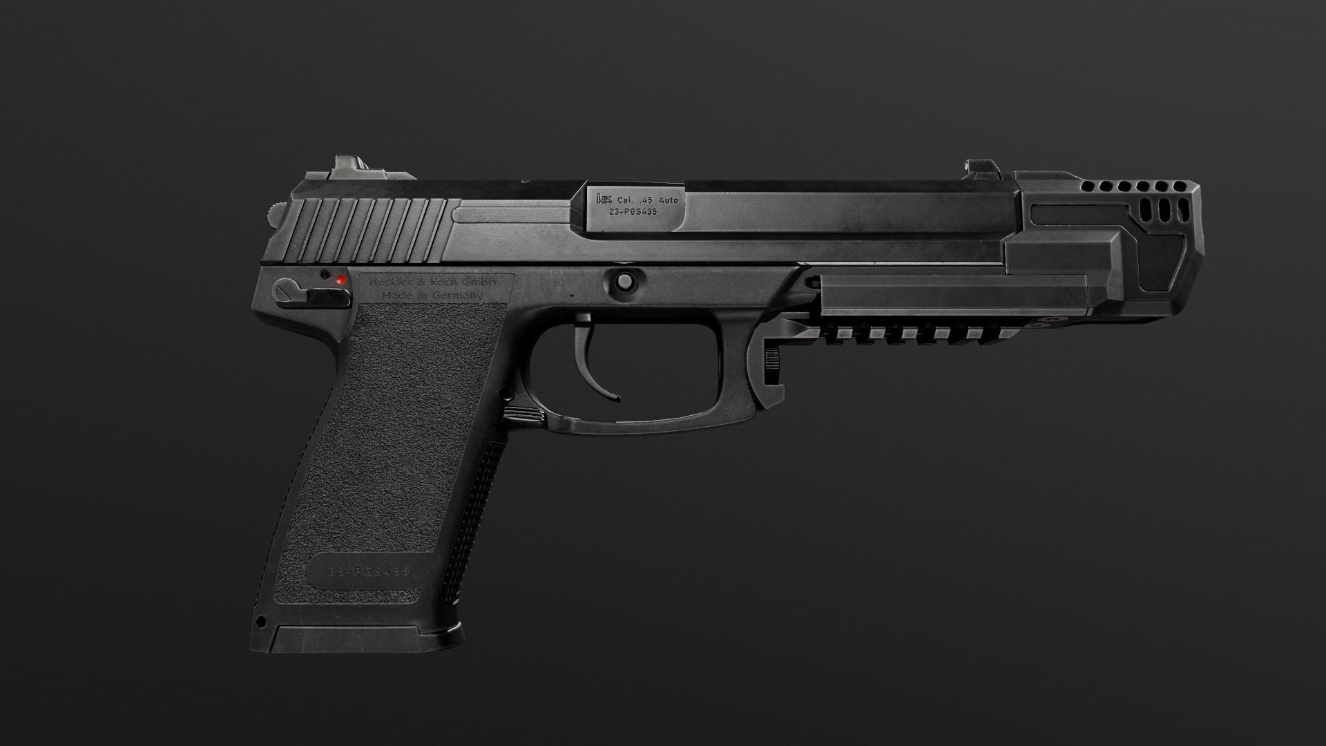 HK Mark 23 45acp SOCOM Handgun Low-poly 3D model_9