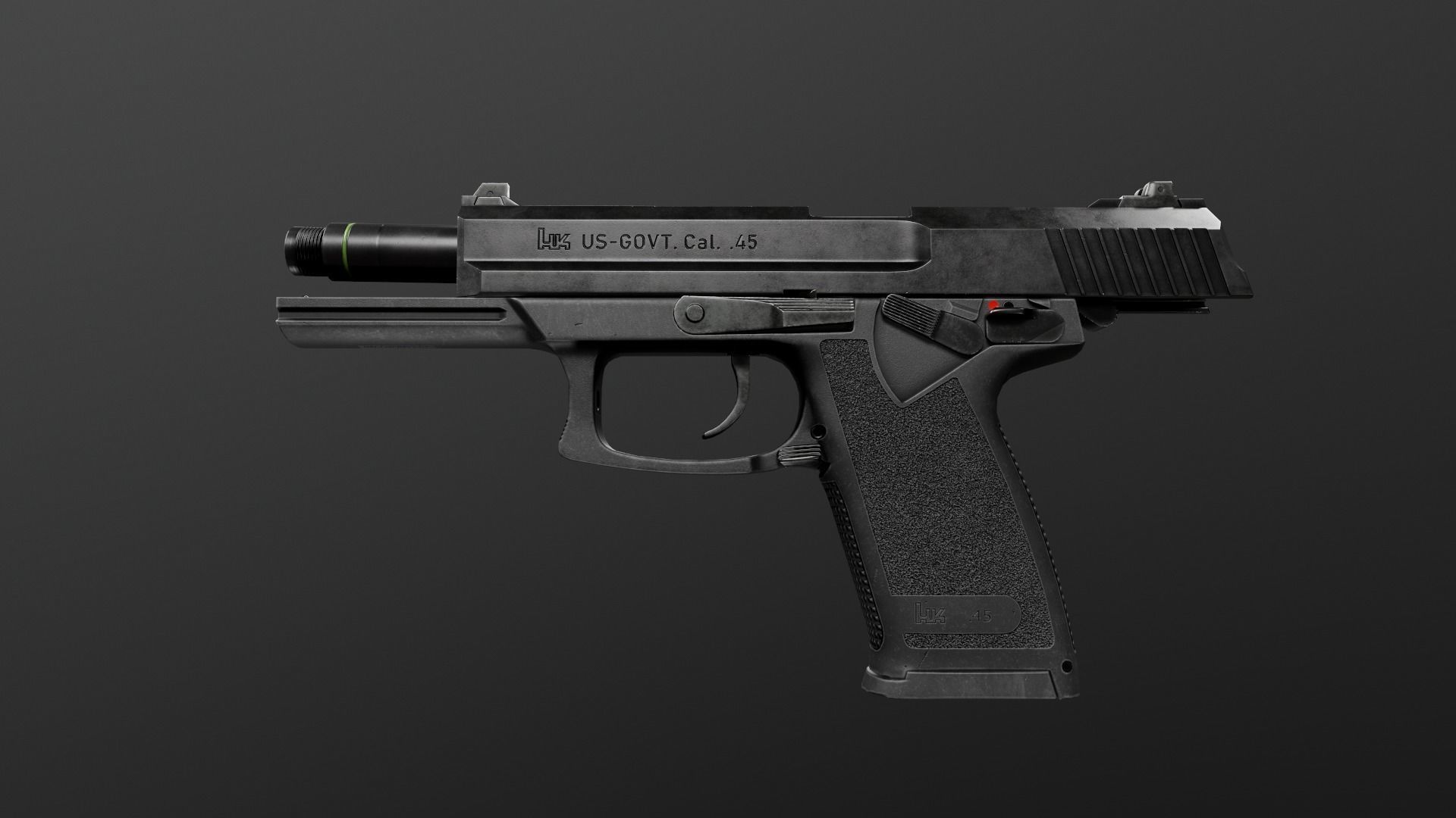 HK Mark 23 45acp SOCOM Handgun Low-poly 3D model_35
