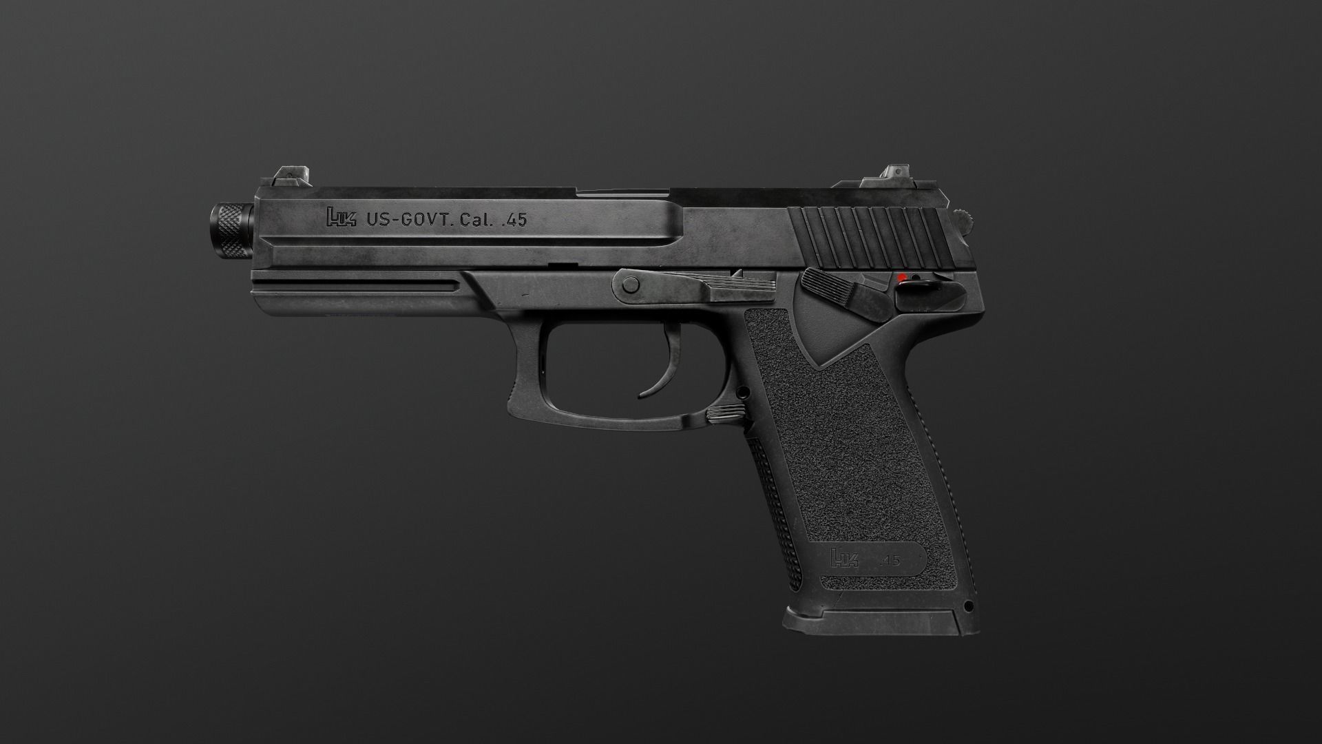 HK Mark 23 45acp SOCOM Handgun Low-poly 3D model_29