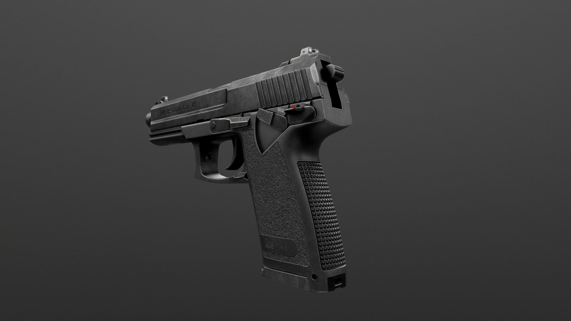 HK Mark 23 45acp SOCOM Handgun Low-poly 3D model_36