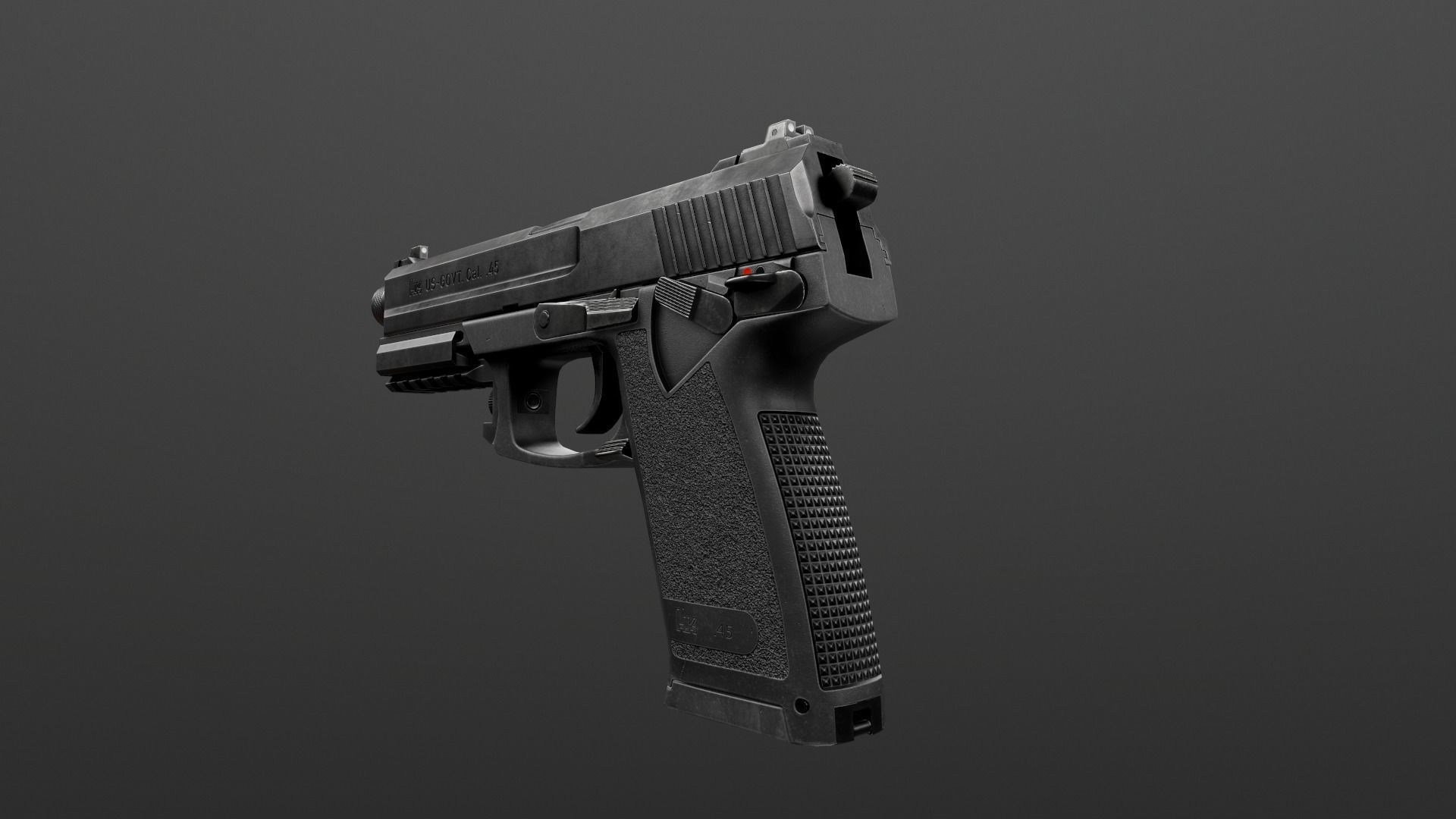 HK Mark 23 45acp SOCOM Handgun Low-poly 3D model_40