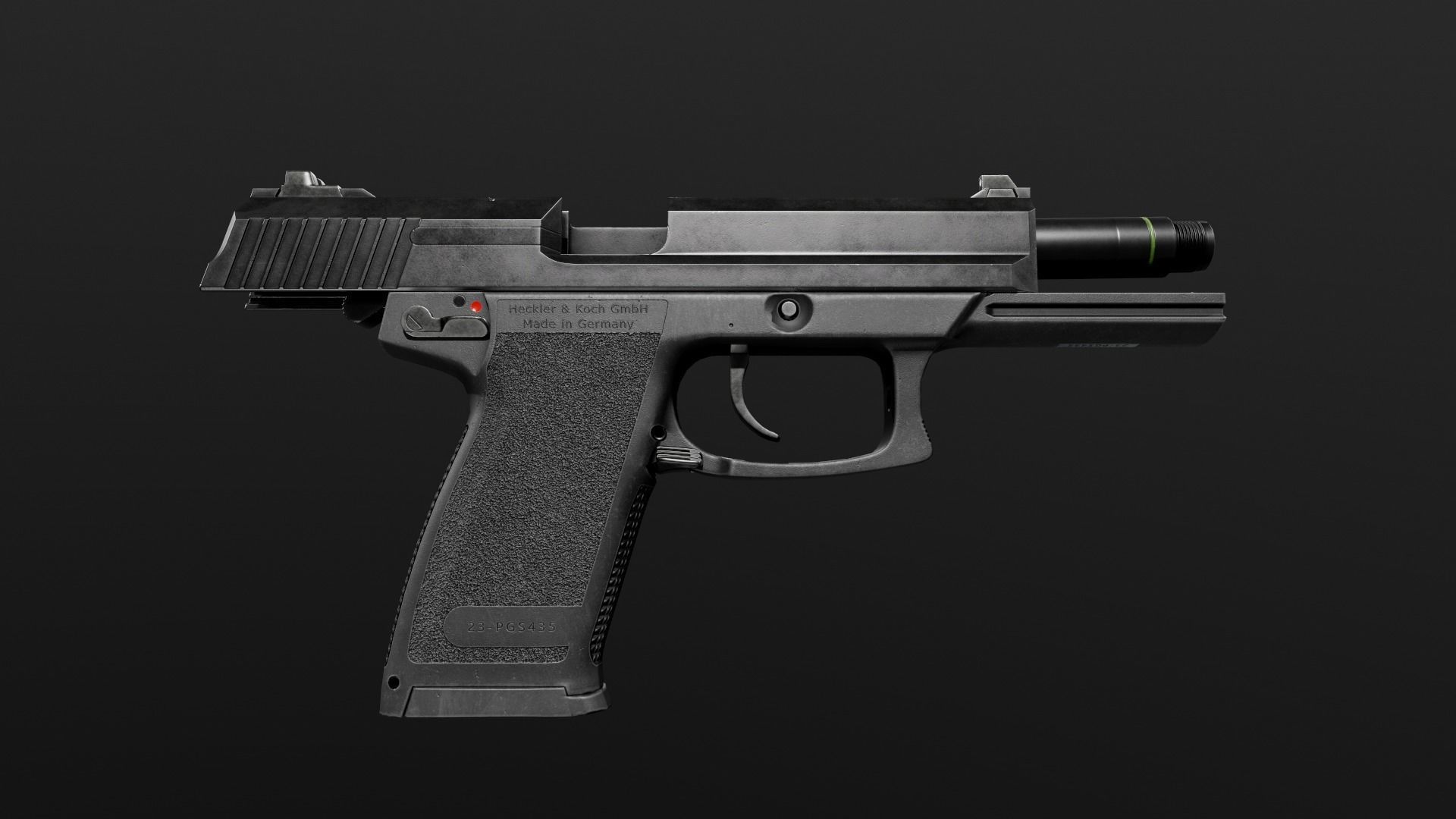 HK Mark 23 45acp SOCOM Handgun Low-poly 3D model_7