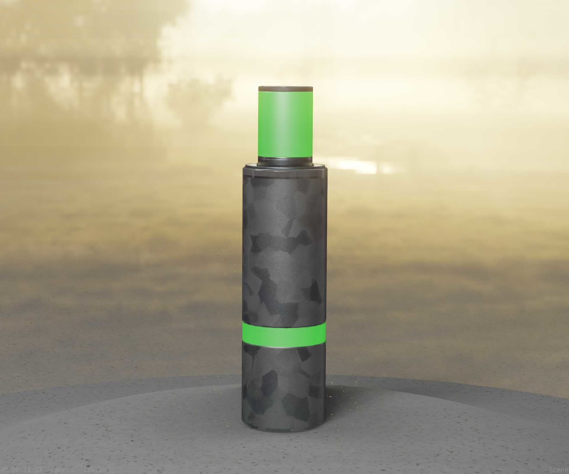 Galvanized Light-Column -6- Street-Light 9 Low-poly 3D model_31