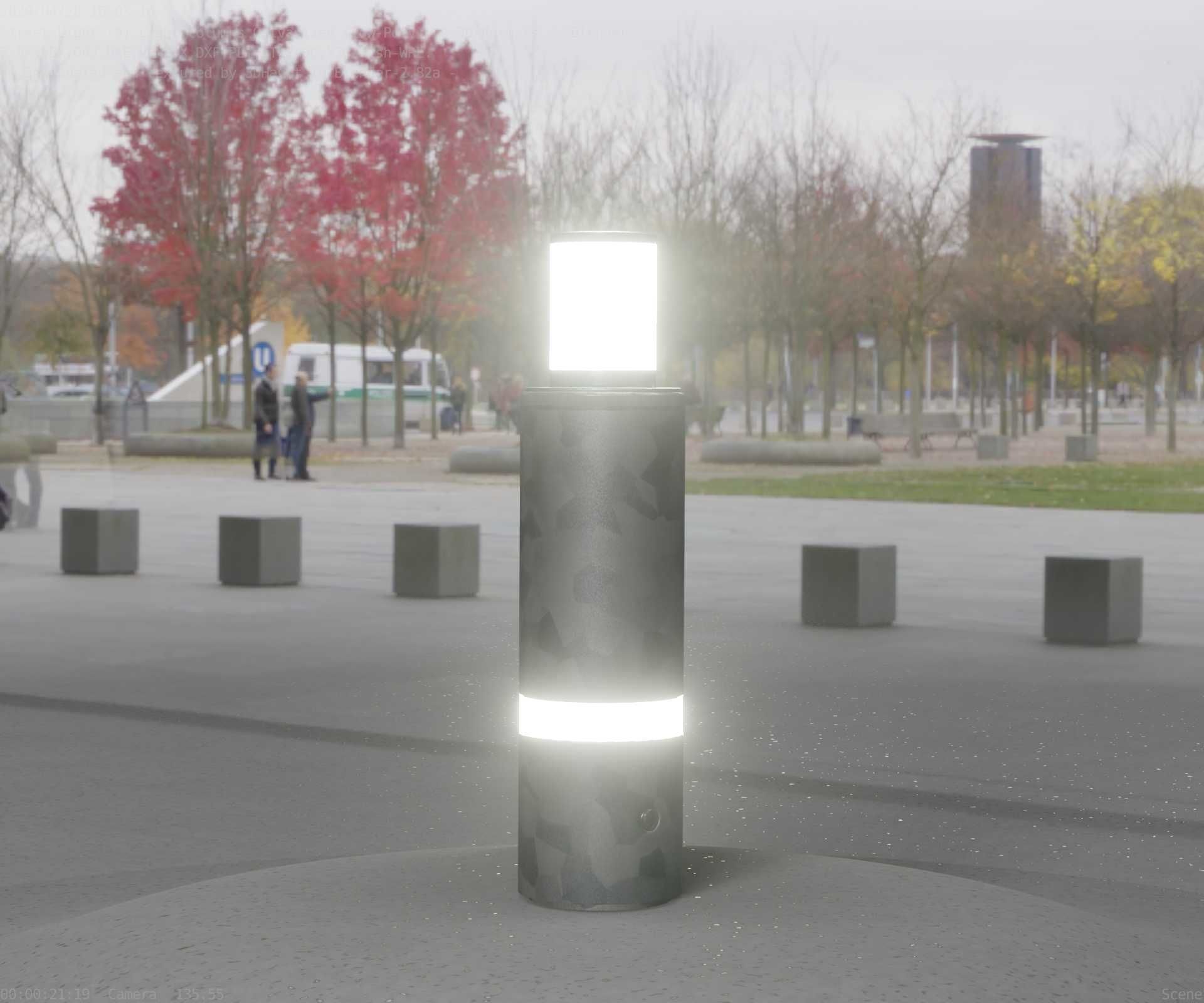 Galvanized Light-Column -6- Street-Light 9 Low-poly 3D model_43