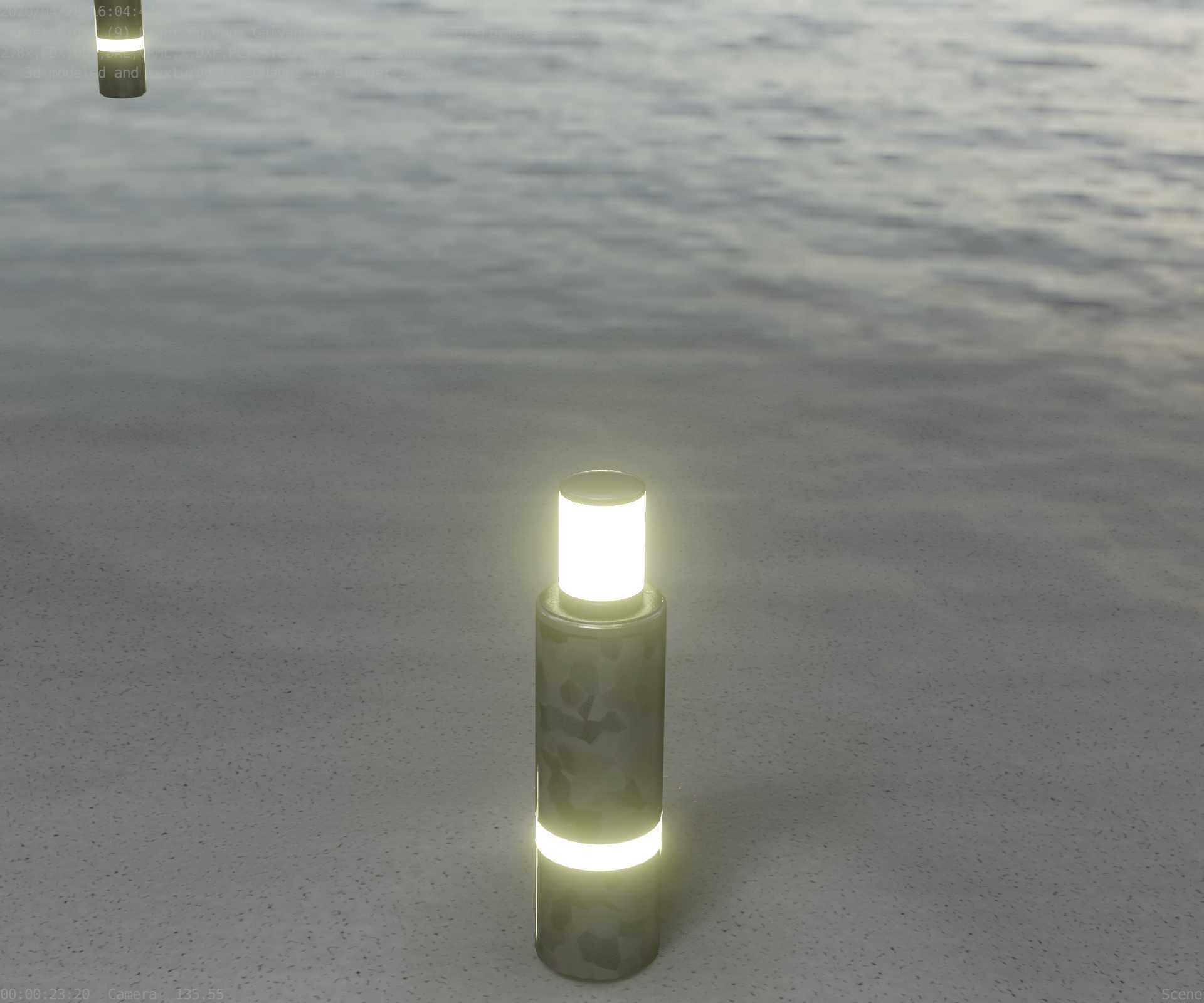 Galvanized Light-Column -6- Street-Light 9 Low-poly 3D model_72