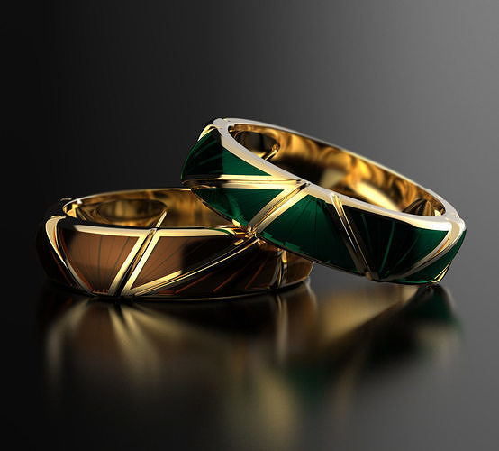Geometry enamel ring 3D print model