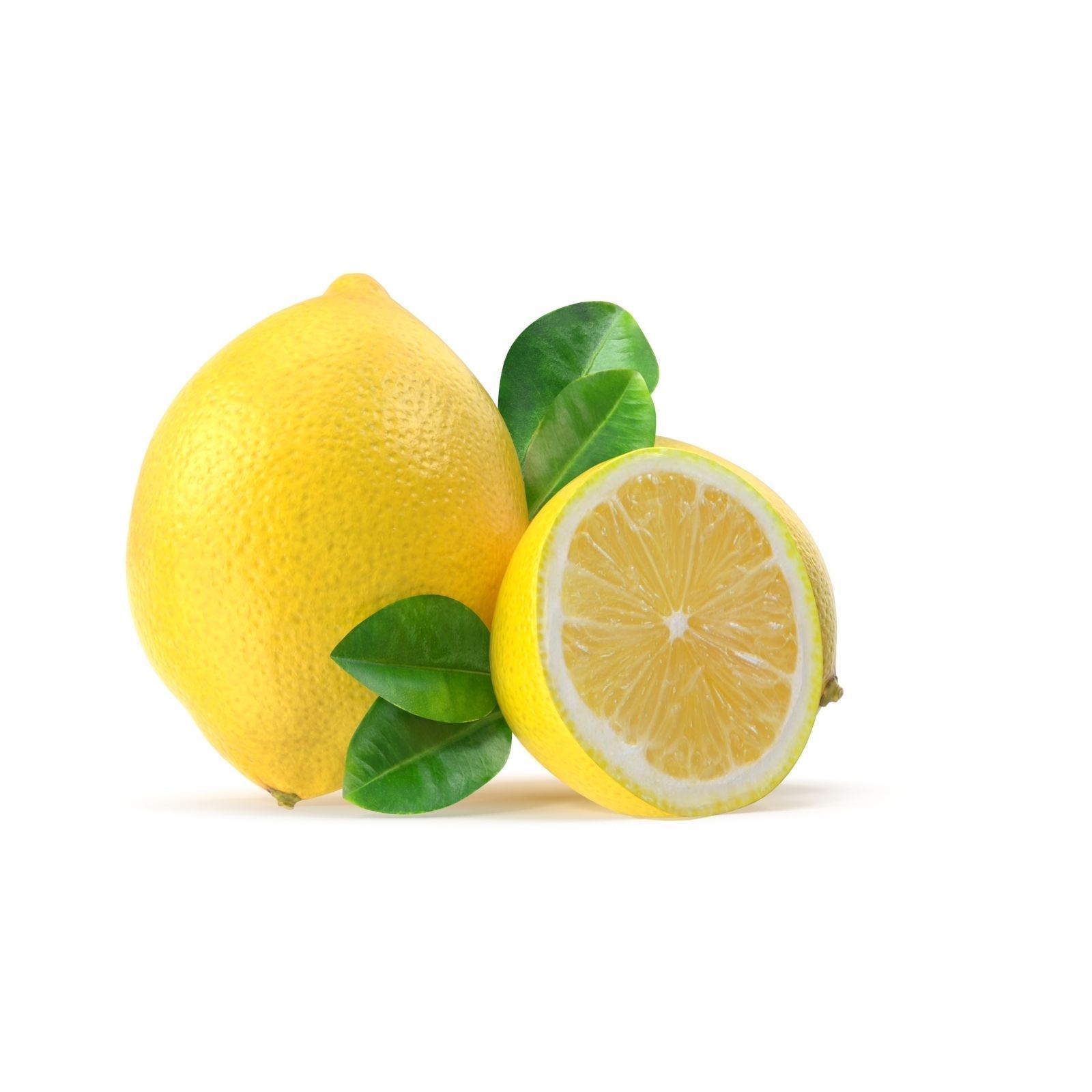 Lemon three lemons 3D model_2