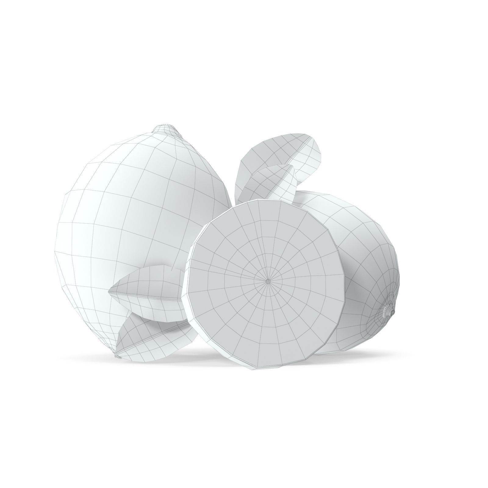 Lemon three lemons 3D model_15