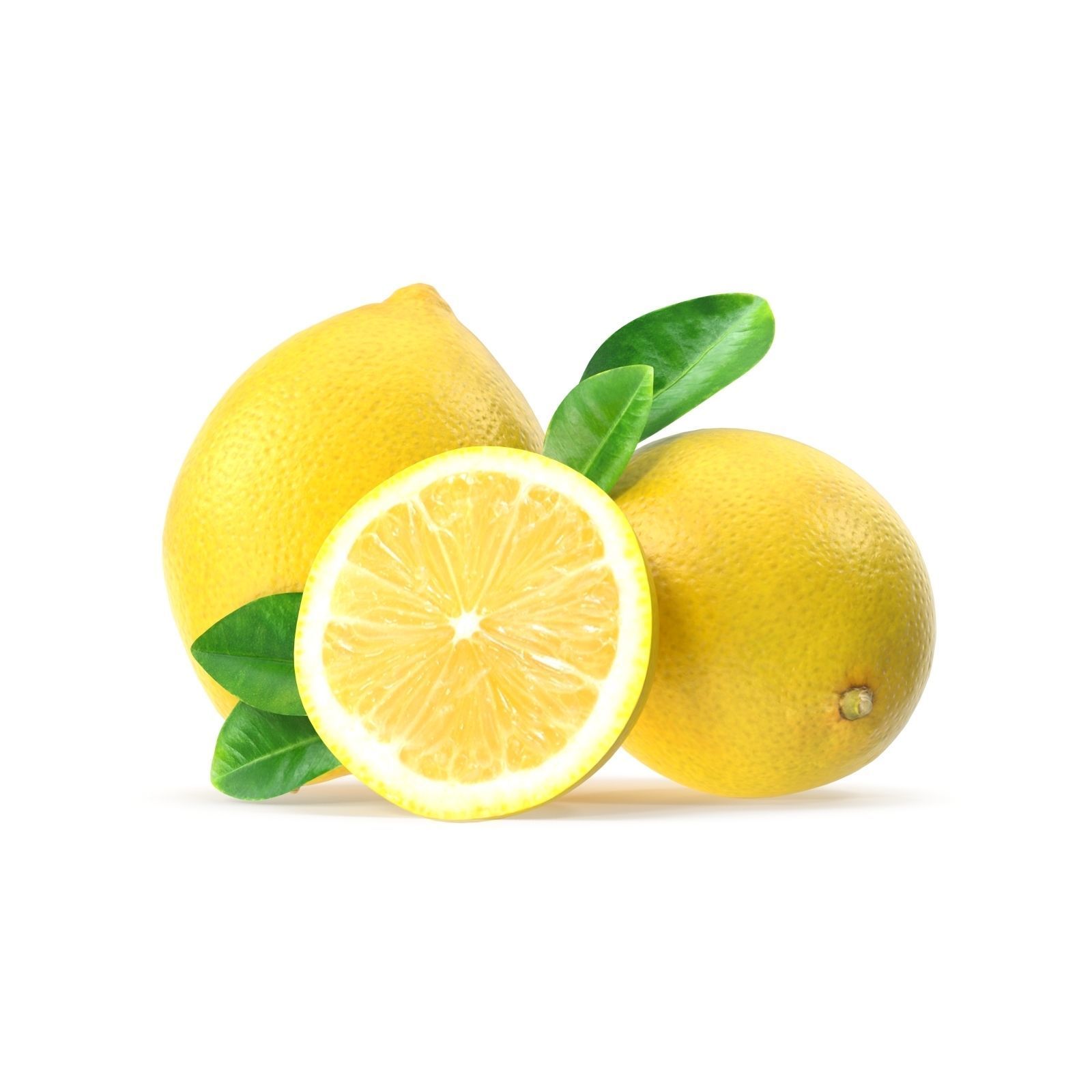 Lemon three lemons 3D model_7