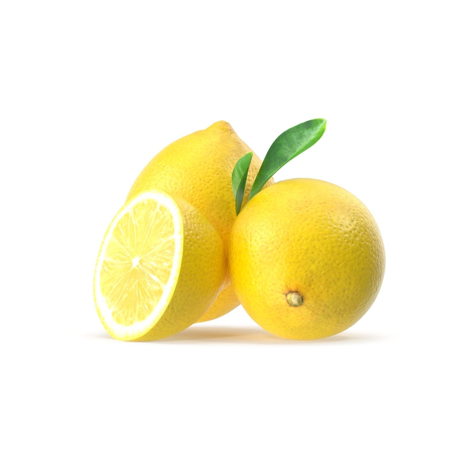 Lemon three lemons 3D model_9