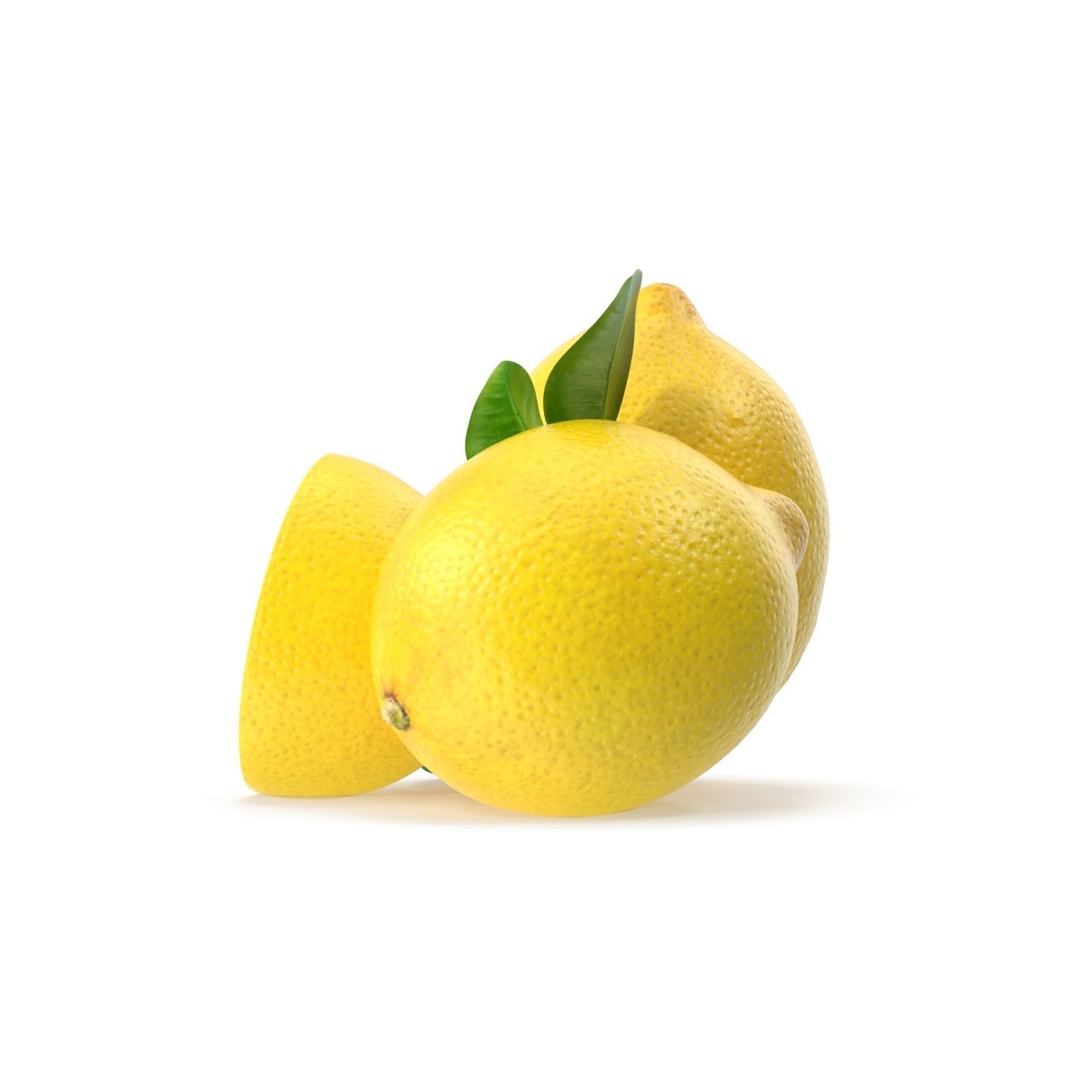 Lemon three lemons 3D model_8
