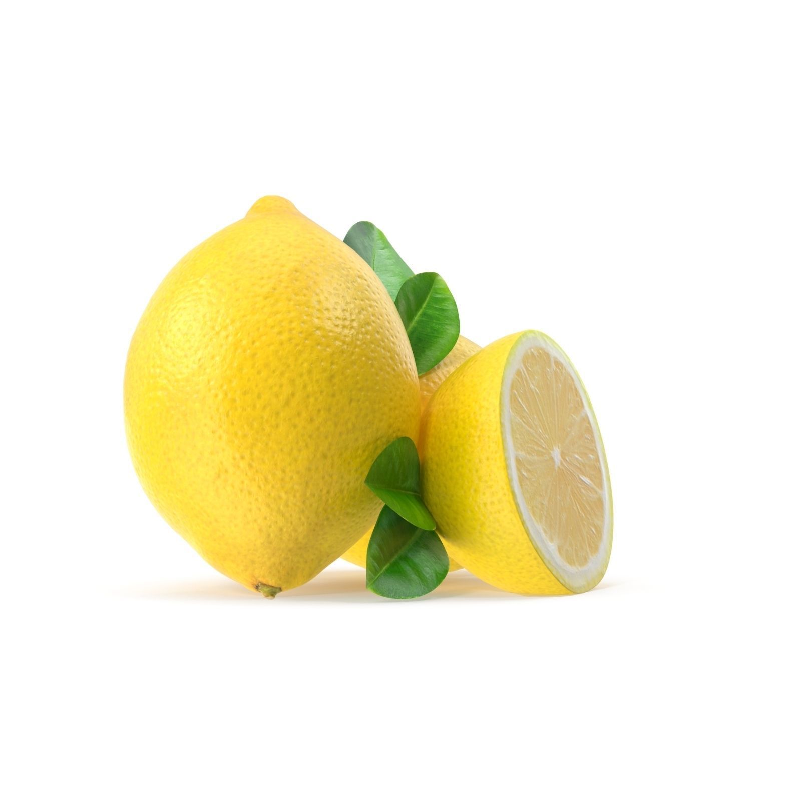 Lemon three lemons 3D model_3