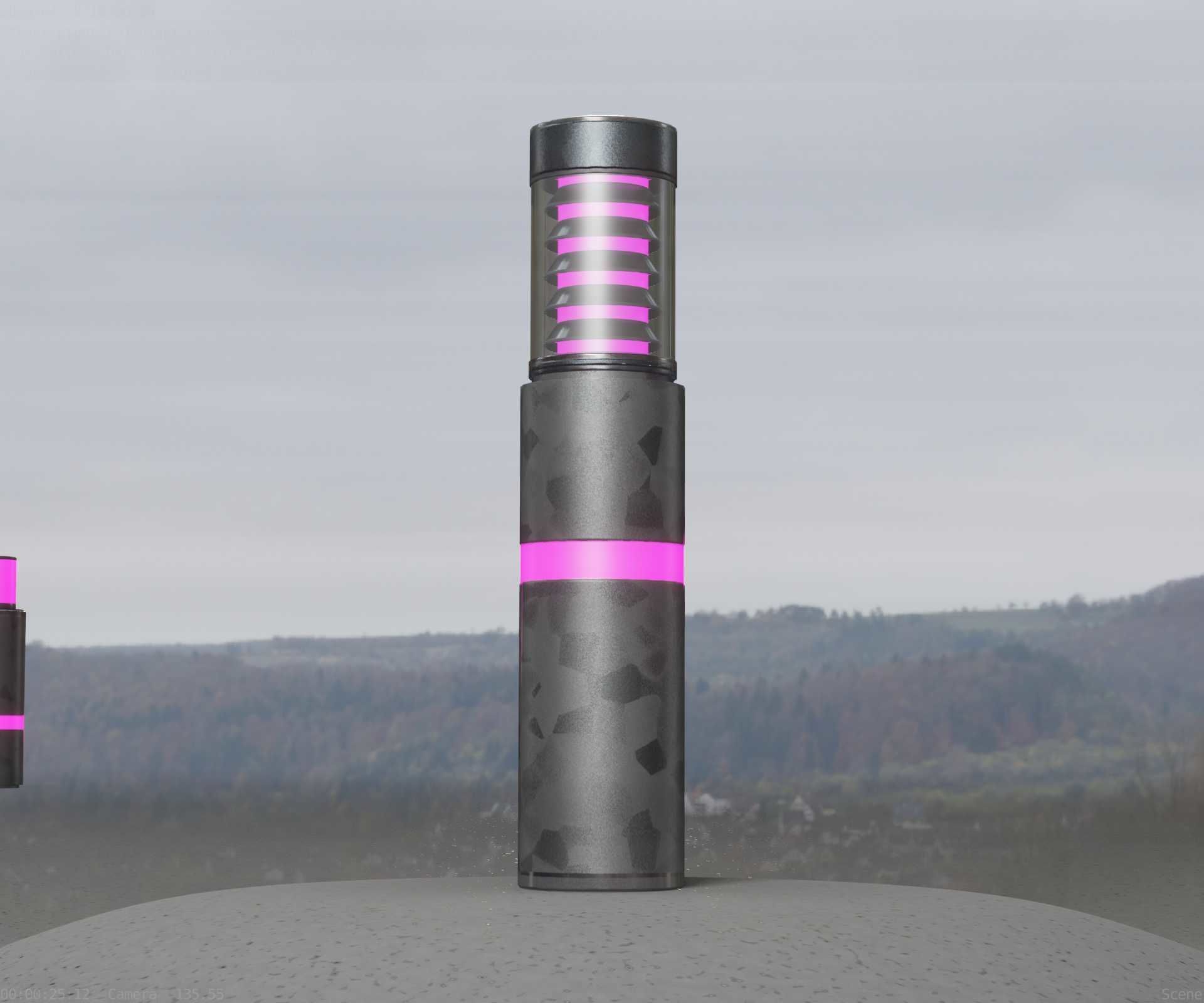 Galvanized Light-Column -7- Street-Light 9 Low-poly 3D model_38