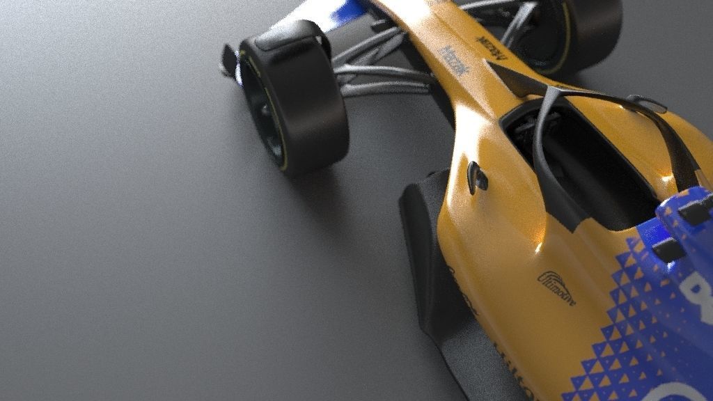f1 McLaren 2021 - 2023 concept Low-poly 3D model_21