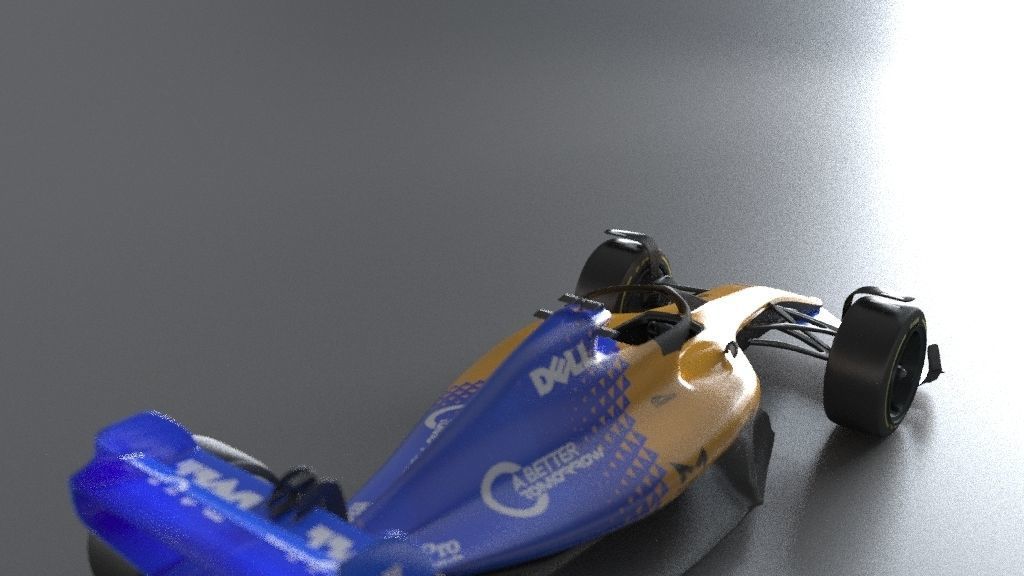 f1 McLaren 2021 - 2023 concept Low-poly 3D model_27