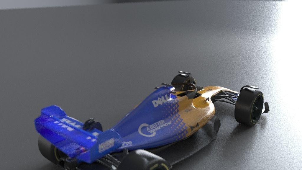 f1 McLaren 2021 - 2023 concept Low-poly 3D model_28
