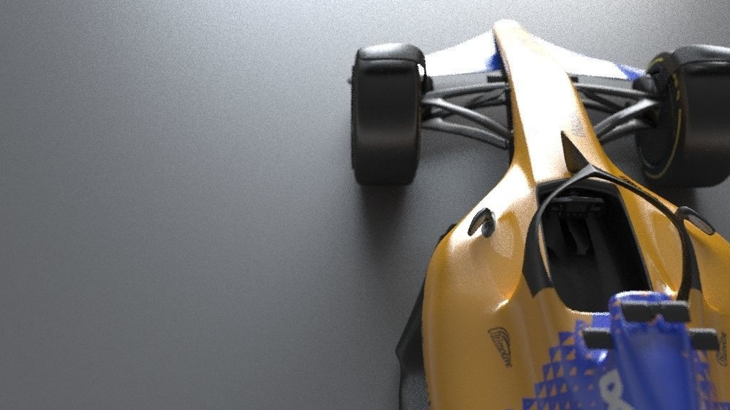 f1 McLaren 2021 - 2023 concept Low-poly 3D model_22