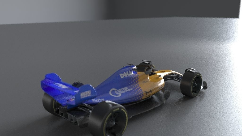 f1 McLaren 2021 - 2023 concept Low-poly 3D model_30