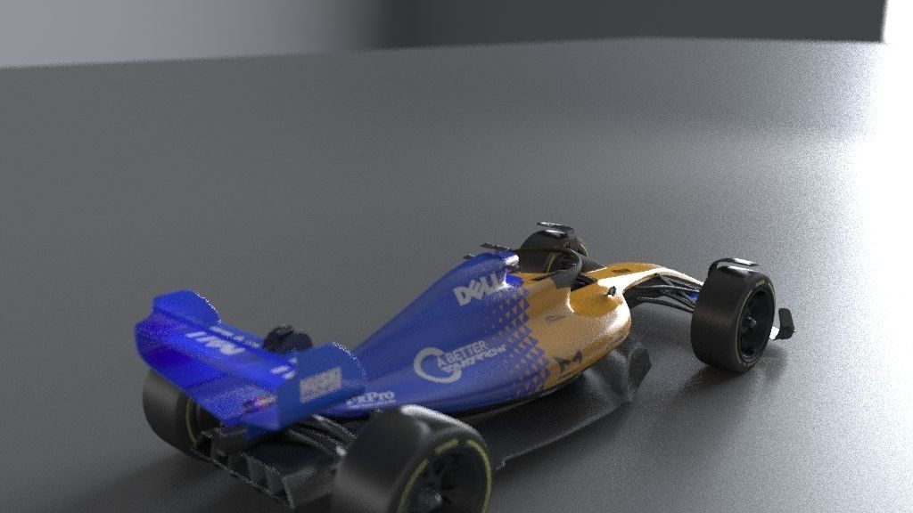 f1 McLaren 2021 - 2023 concept Low-poly 3D model_29