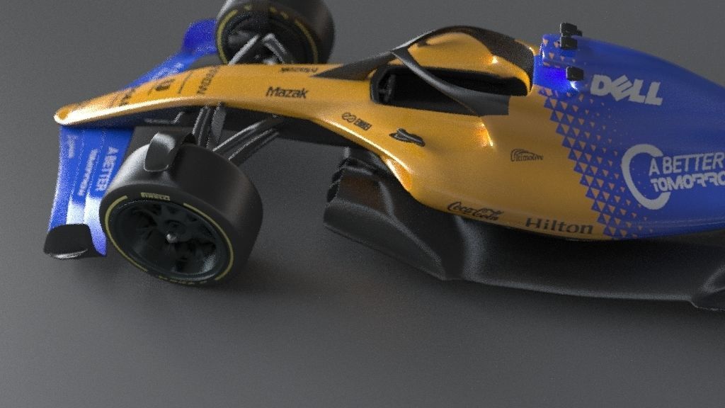 f1 McLaren 2021 - 2023 concept Low-poly 3D model_19