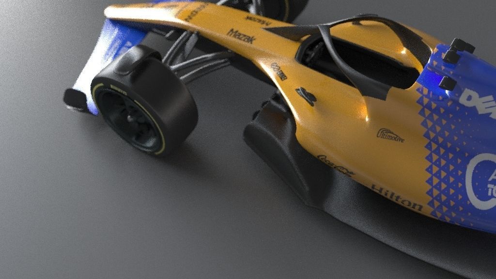 f1 McLaren 2021 - 2023 concept Low-poly 3D model_20