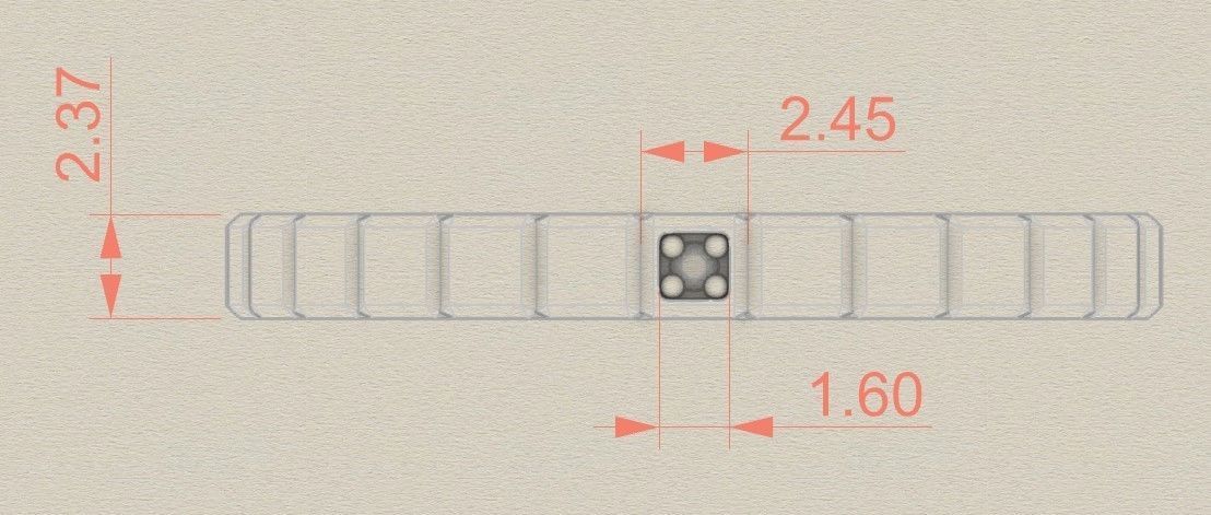 Model 106 Chopard Facet Diamond Ring Ice Cube Pure US Size 3D print model_5