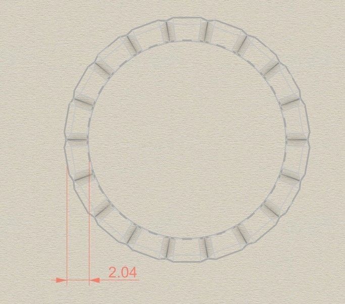 Model 110 Chopard Big Facet Ring Ice Cube Pure US Size 3D print model_5