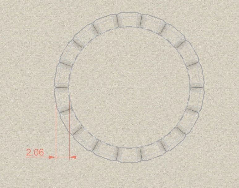 Model 111 Chopard Big Facet Diamond Ring Ice Cube Pure EU Size 3D print model_5