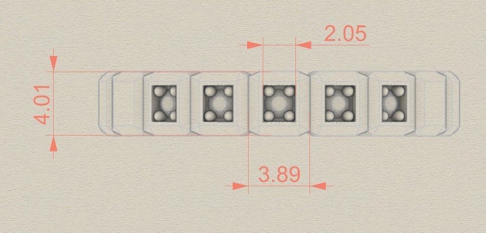 Model 113 Chopard Big Facet 5 Diamond Ring Ice Cube Pure EU Size 3D print model_4
