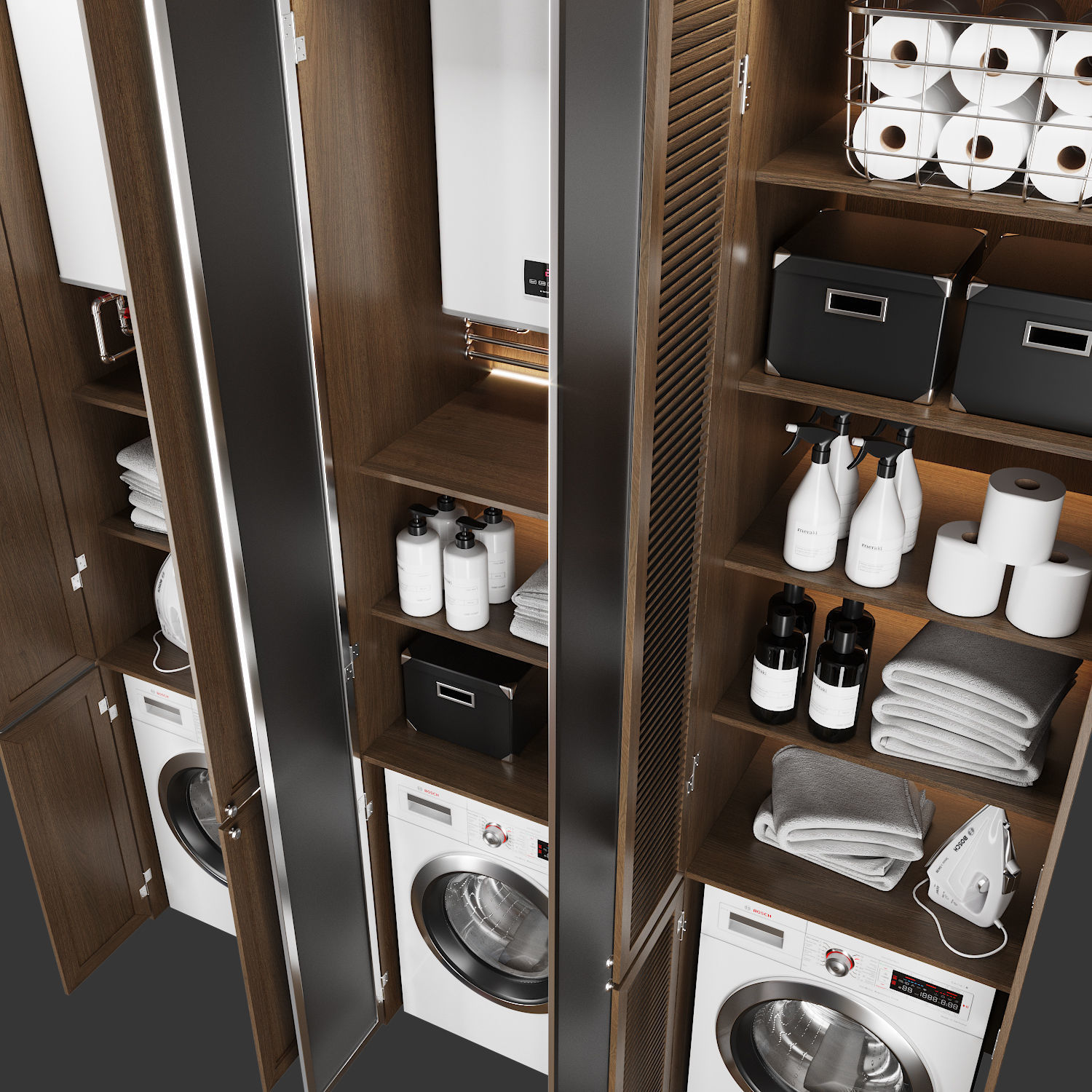 Laundry set 3 3D model_4