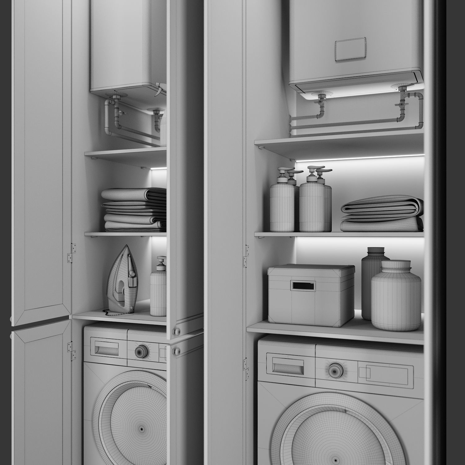 Laundry set 3 3D model_6